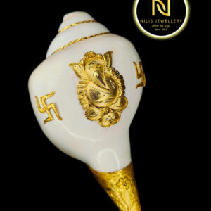 Srilankan Ganesh Badya Sankha – Usable Pujo Conch Shell | Artisan-Made & Polished Finish