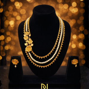 Nilis Jewellery – Rajnigandha Pearl Lohori Set