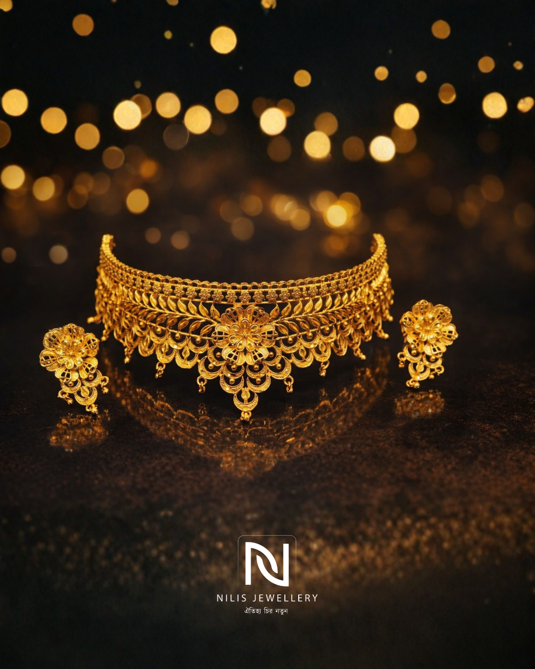 Nilis Jewellery – Pushpanjali Gala Bandh Choker Set