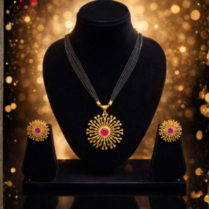 Nilis Jewellery – Surya Pink Radiance Pendant Set