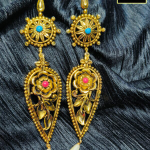 Antique Gold Earrings – Trendy & Timeless | Nilis Exclusive Design