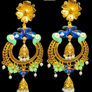 Kanbala Earrings – Intricate Minakari Work | Traditional Glamour