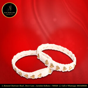 Love Sign Sankha – Original Medium-Size Bangle with 6-Month Color Warranty