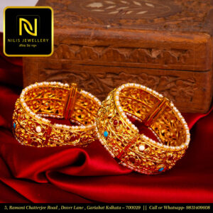 Wide Chur Bangles with Meenakari – 1.5 gm Polish | Khilan/Screw Closure
