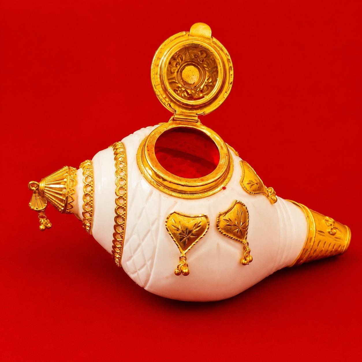 Srilankan Jal Sankhya Opor Sindoor Kouto – Handmade - #53