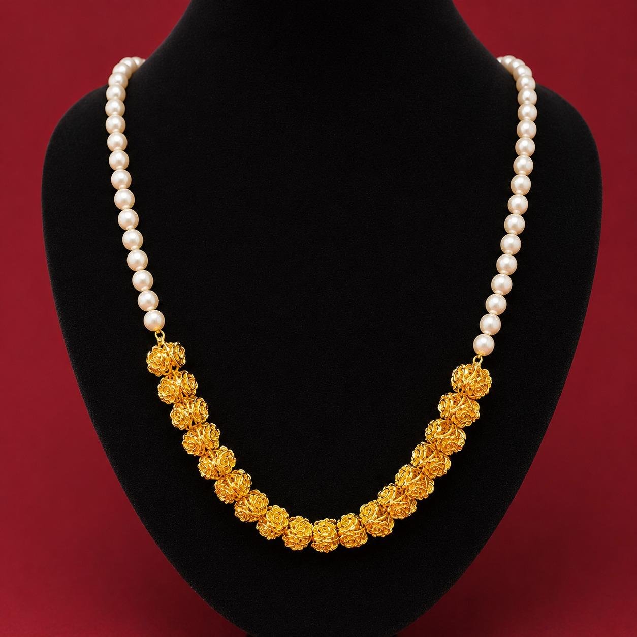 36-Inch Designer Mof Chain – Golap Pearl Design -#35 - Image 3