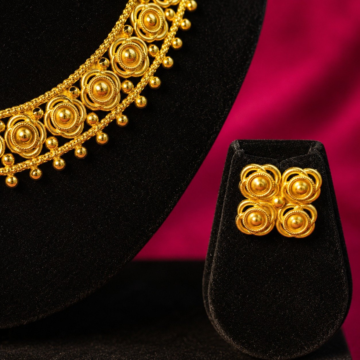 Handcrafted 1.5 GM Golden Jewellery -#77 - Image 3