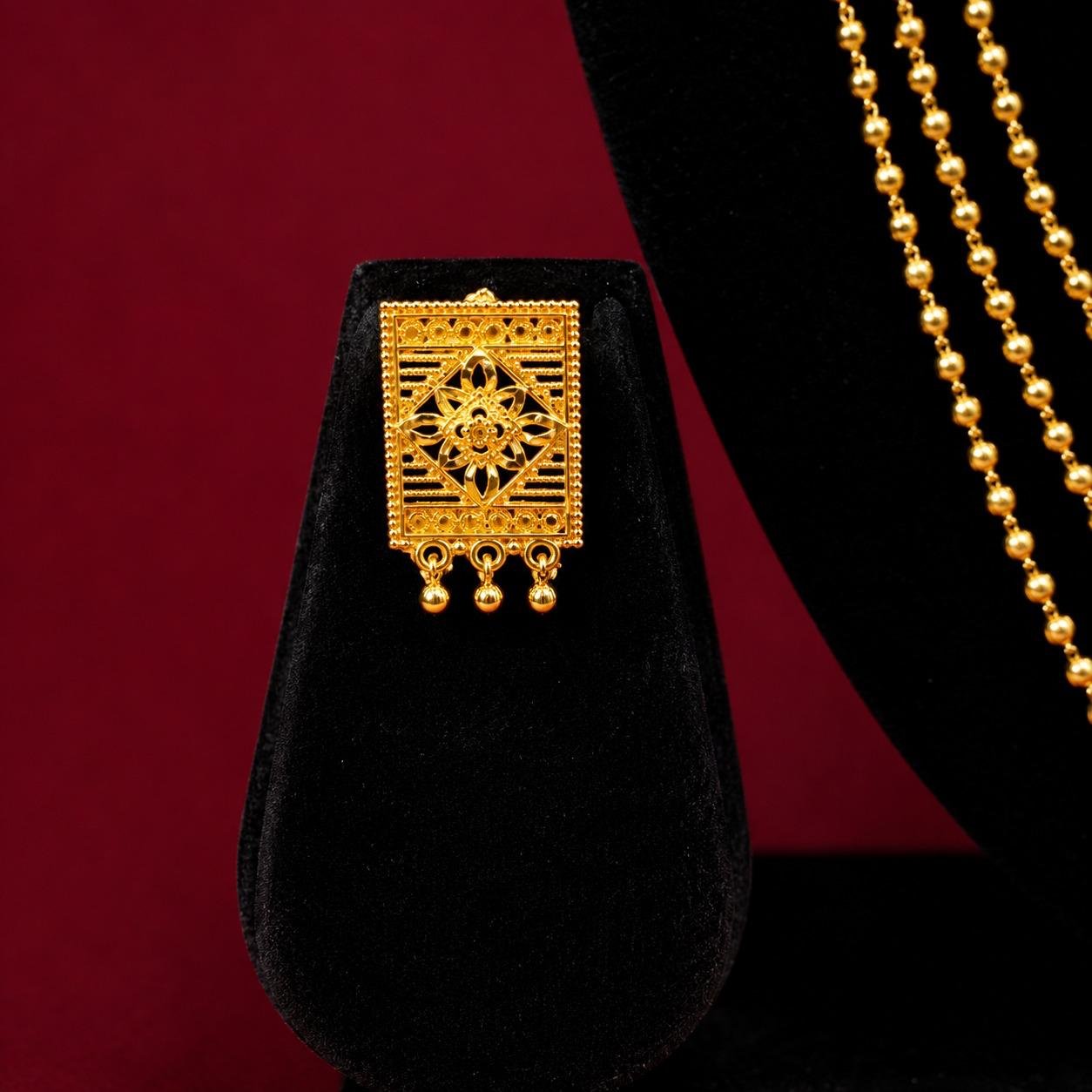 Ball 3-Line Lahori Long Set with Earrings - #39 - Image 3