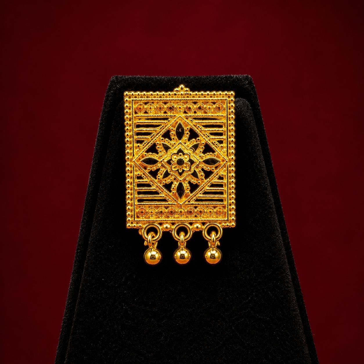 Ball 3-Line Lahori Long Set with Earrings - #39 - Image 4