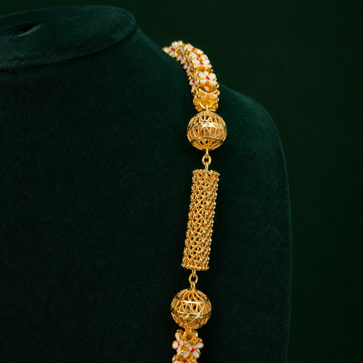 36 Inch Medium Suili Fuler Mof Chain – Golden with Mine - #23 - Image 3