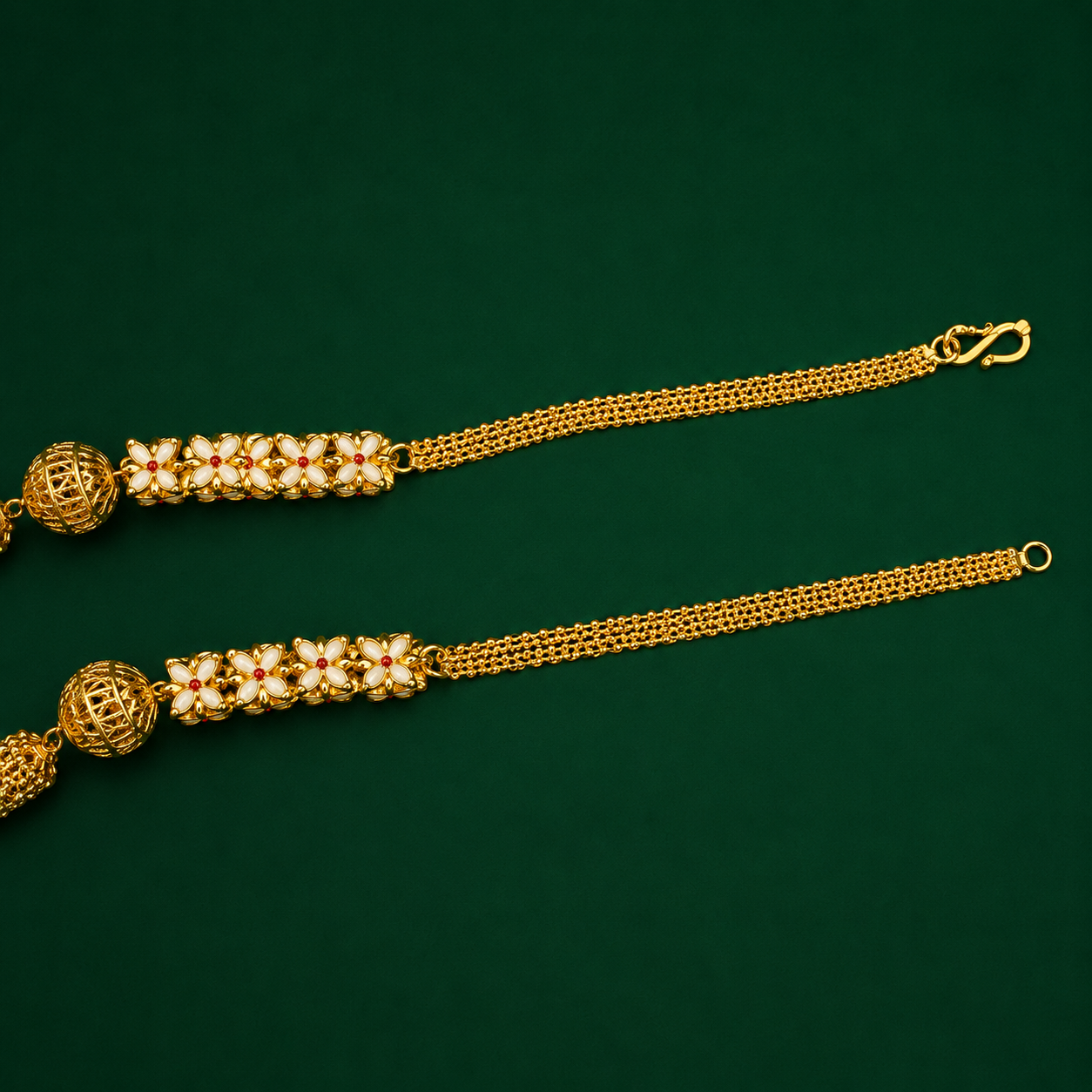 36 Inch Medium Suili Fuler Mof Chain – Golden with Mine - #23 - Image 2