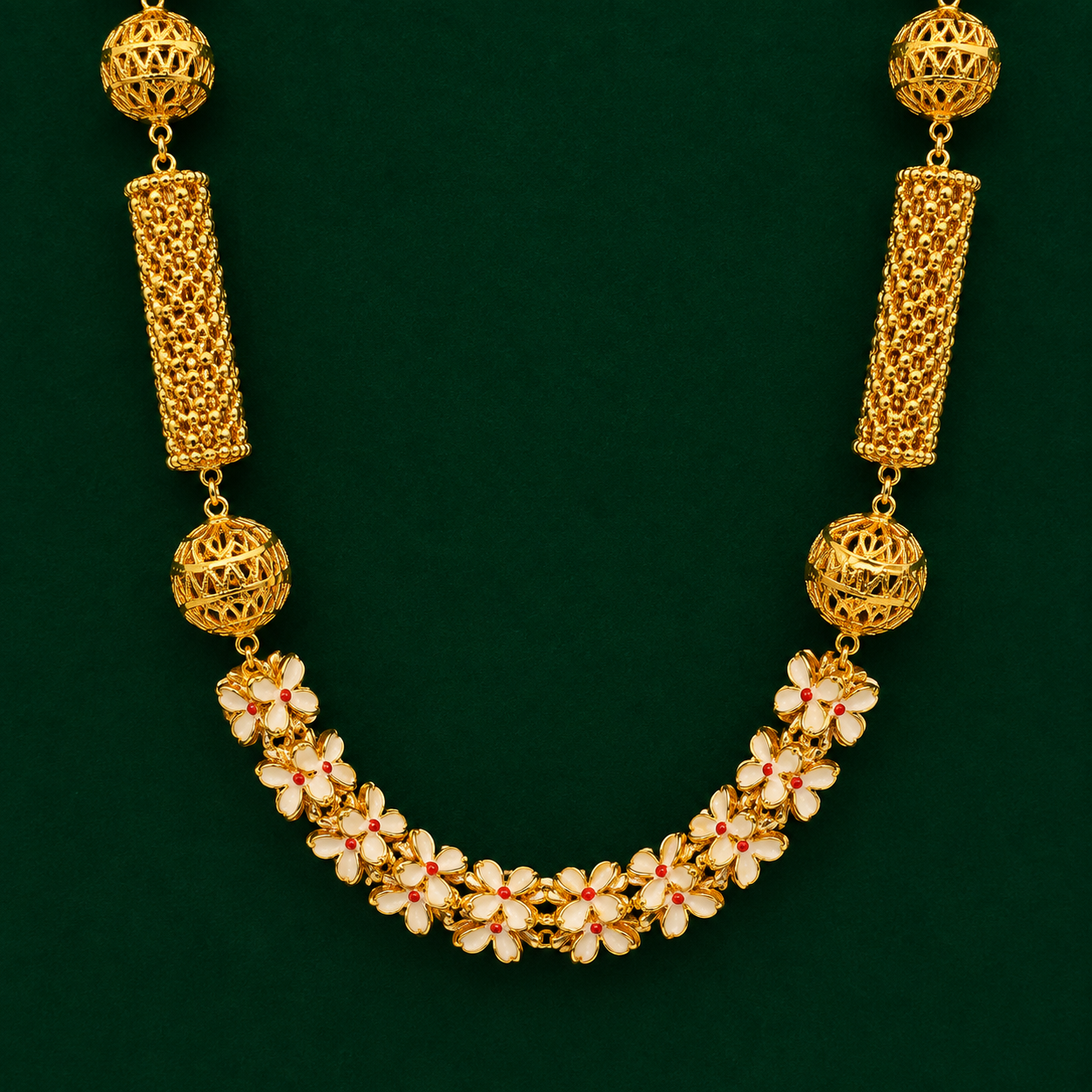 36 Inch Medium Suili Fuler Mof Chain – Golden with Mine - #23 - Image 4