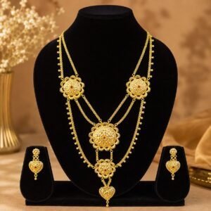 Sabeki Thokai Long Lahori Set with Ruby Stone – 1.5 Gram -#6