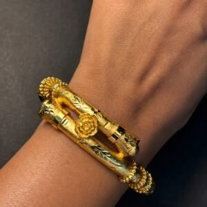 Manipuri Designer Criss-Cross Golap Bangle -#61