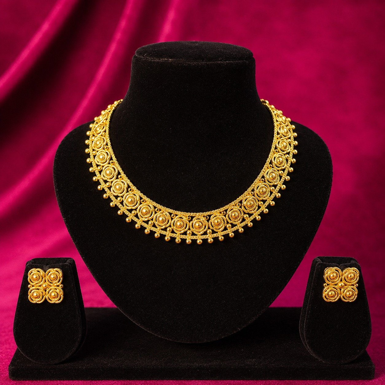 Handcrafted 1.5 GM Golden Jewellery -#77