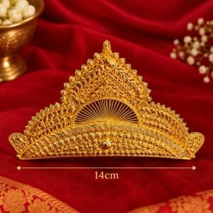 1.5GM Golden Designer Traditional Big Mukut #85