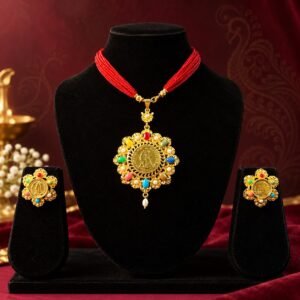 1.5 GM Designer Gini Meena Sabeki Pendant Set with Earrings #108