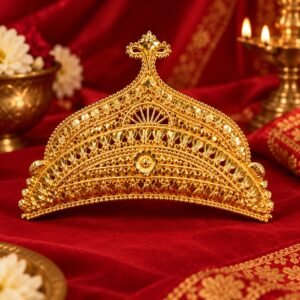 1.5gm Golden Designer Traditional Mukut #104