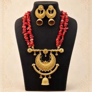 Original Natural Uncut Pola Stone Handcrafted Gathai Long Set - #124