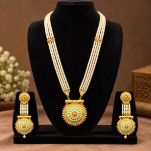 1.5 GM Pearl Meena Sitahar Set – Nilis Jewellery - #159