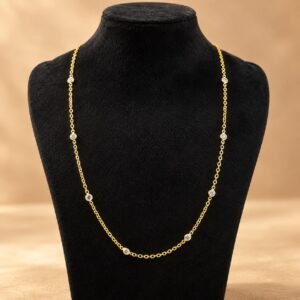 1.5 Gram Gold-Plated AD Chain – Nilis Jewellery -#136