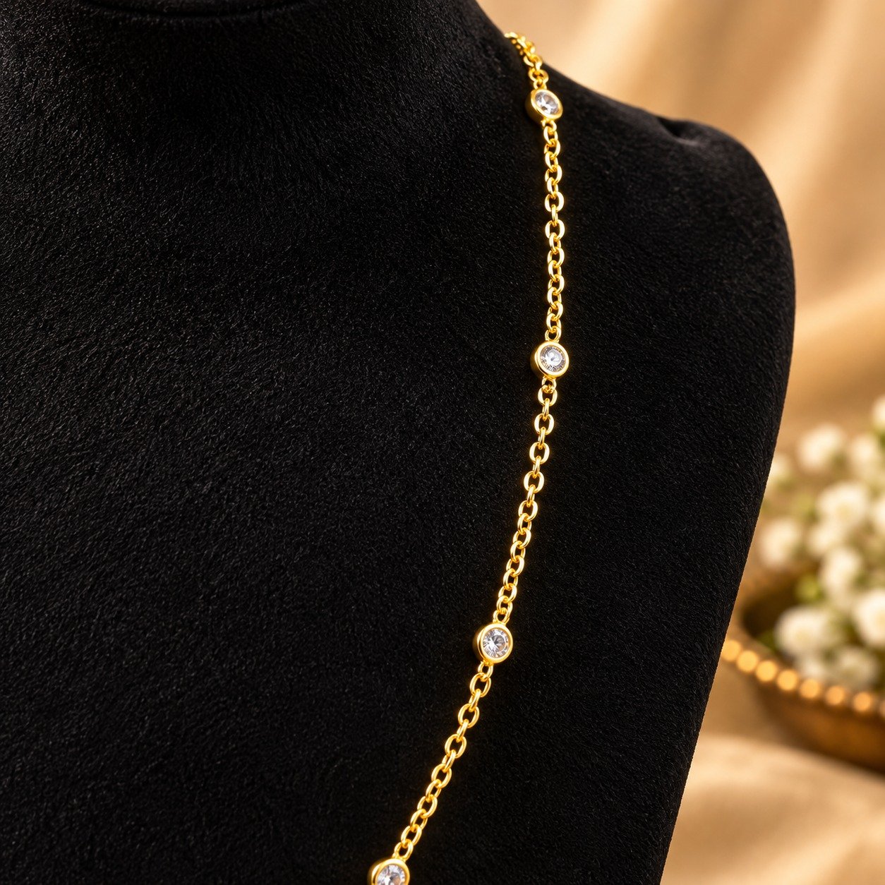 1.5 Gram Gold-Plated AD Chain – Nilis Jewellery -#136 - Image 2