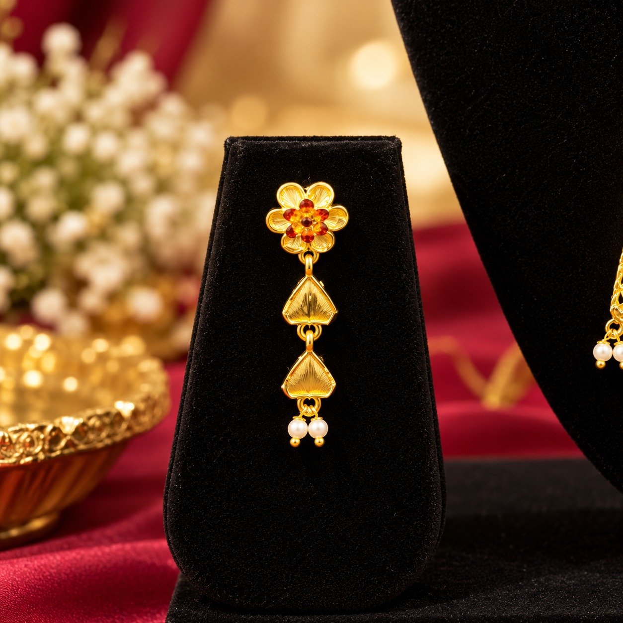 1.5 GM Meenakari Long Necklace Set – Nilis Jewellery - #148 - Image 2