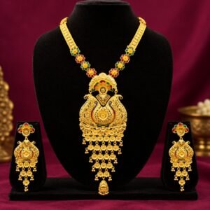1.5 GM Meene Long Necklace Set – Handcrafted Sabeki Design - #163