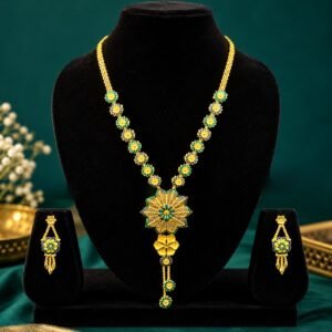 1.5 GM Meena Long Necklace Set – Nilis Jewellery - #157